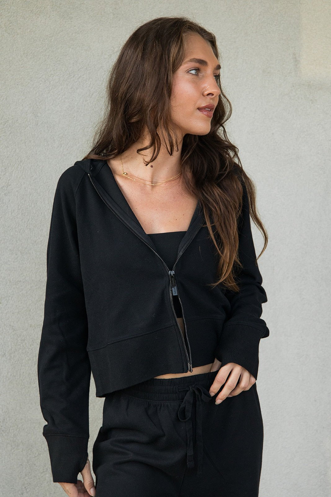 Winslow Zip Hoodie - Black - Jaffi&