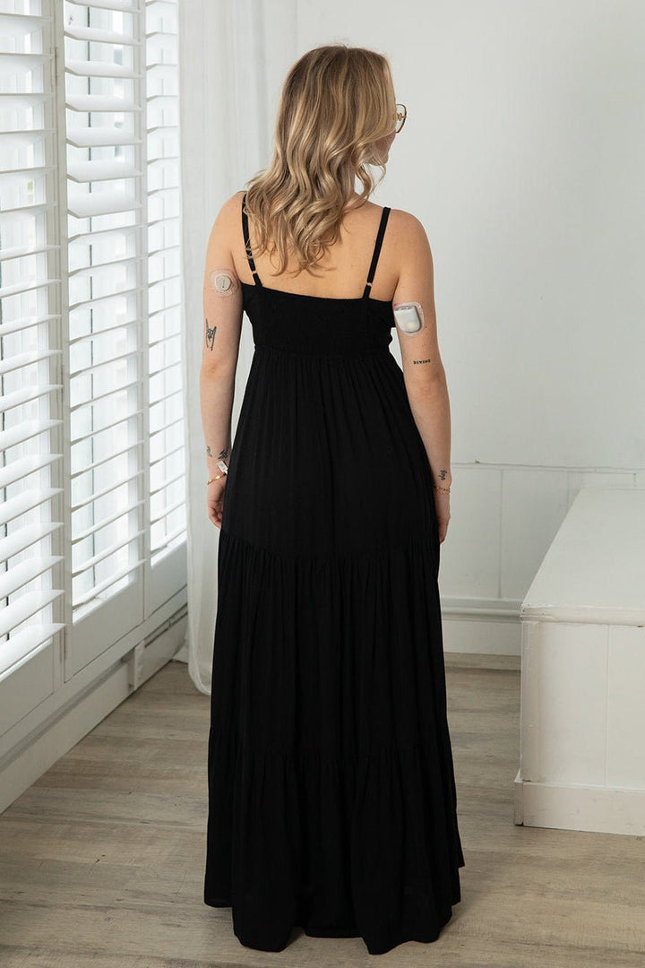 Zana Maxi Dress - Black - Jaffi's