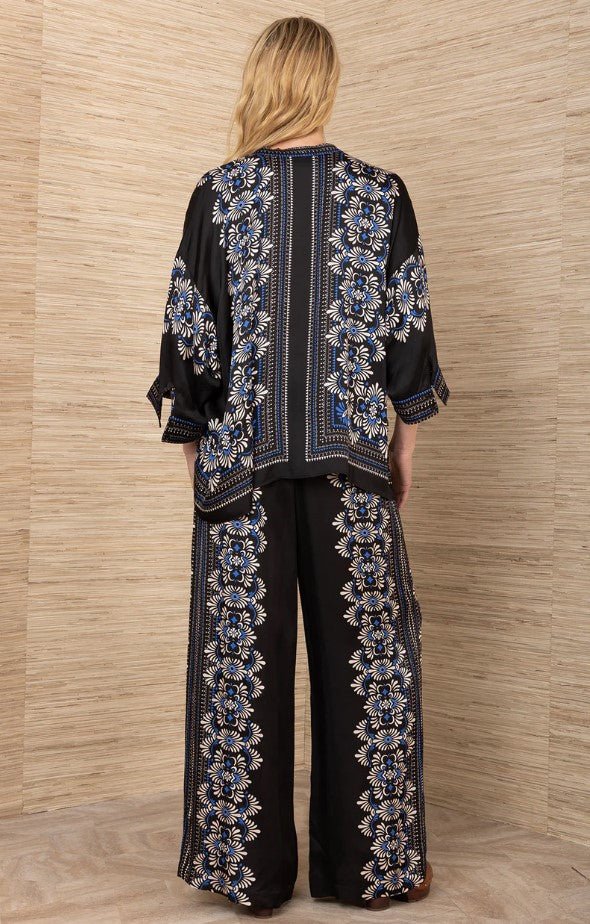 Zaria Oversized Button Down - Black - Jaffi's