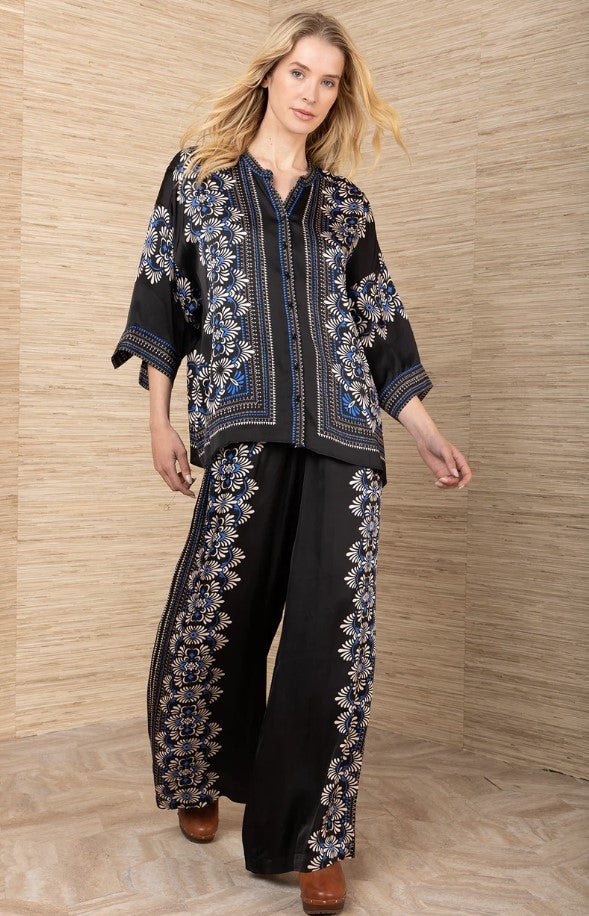 Shay Wide Leg Pant - Black