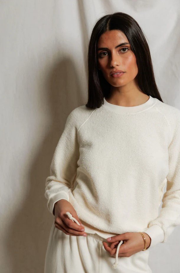 Ziggy Inside Out Sweatshirt - Bright Ivory - Jaffi's