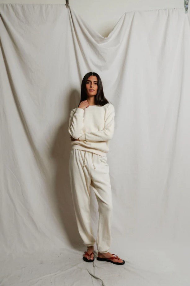 Ziggy Inside Out Sweatshirt - Bright Ivory - Jaffi's