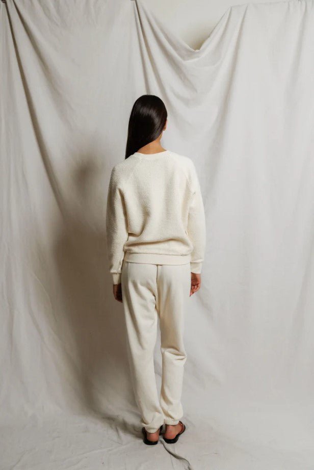 Ziggy Inside Out Sweatshirt - Bright Ivory - Jaffi's
