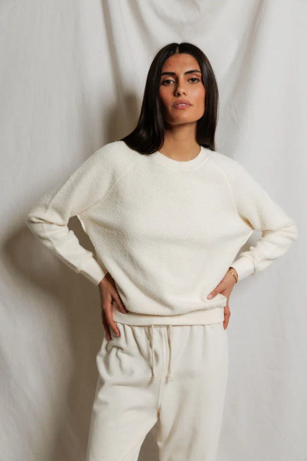 Ziggy Inside Out Sweatshirt - Bright Ivory - Jaffi's