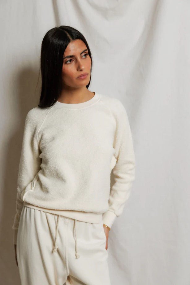 Ziggy Inside Out Sweatshirt - Bright Ivory - Jaffi's