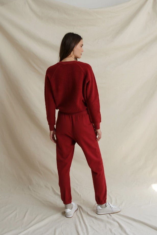 Ziggy Inside Out Sweatshirt - Ruby Red - Jaffi&