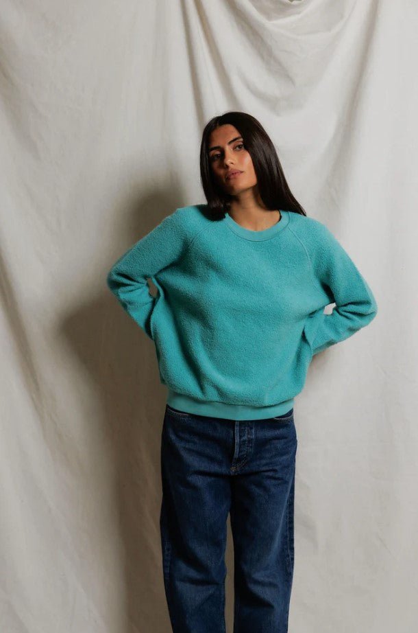 Ziggy Inside Out Sweatshirt - Teal Blue - Jaffi's