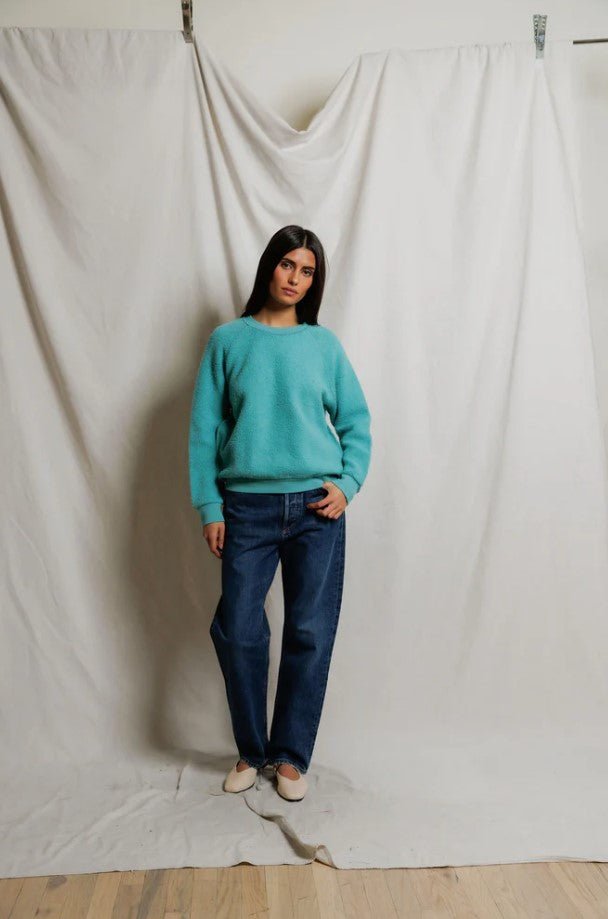 Ziggy Inside Out Sweatshirt - Teal Blue - Jaffi's