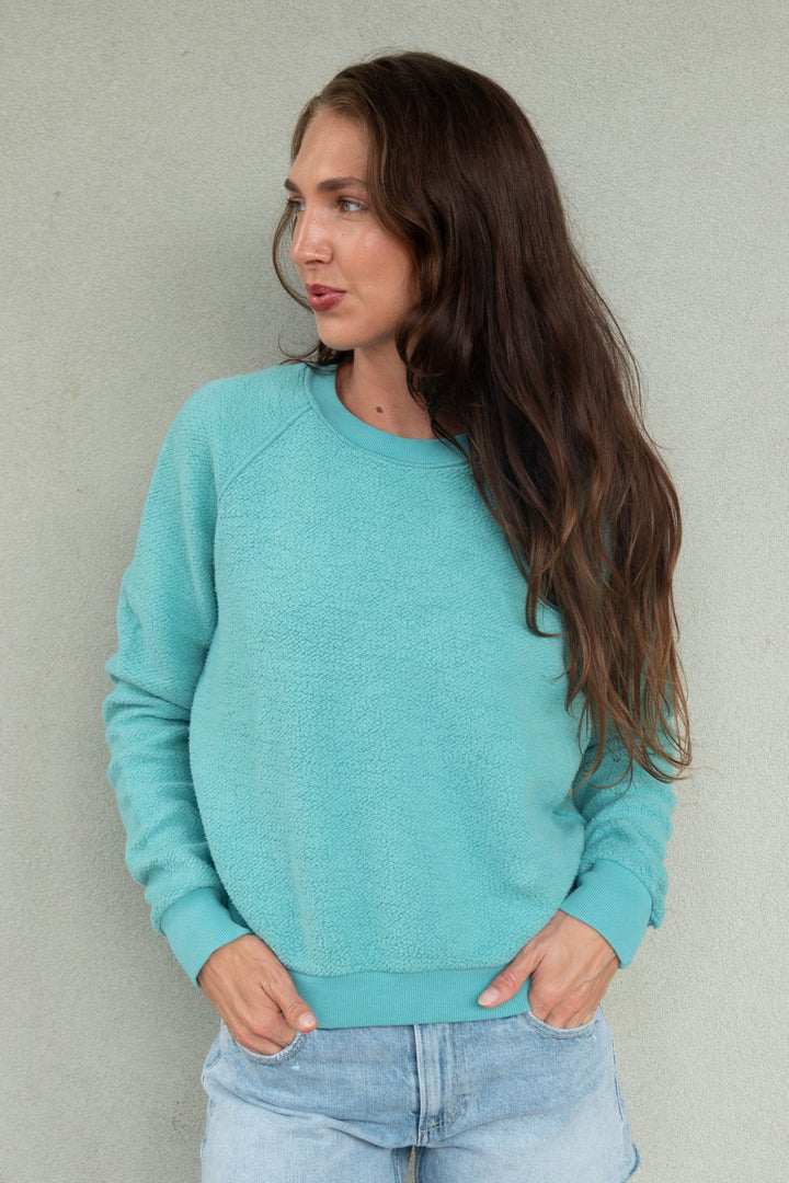 Ziggy Inside Out Sweatshirt - Teal Blue - Jaffi&