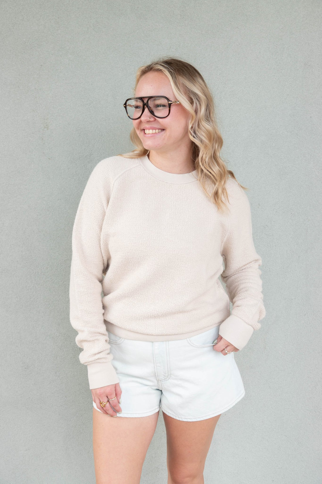 Ziggy Inside Out Sweatshirt - Whitecap Grey - Jaffi's