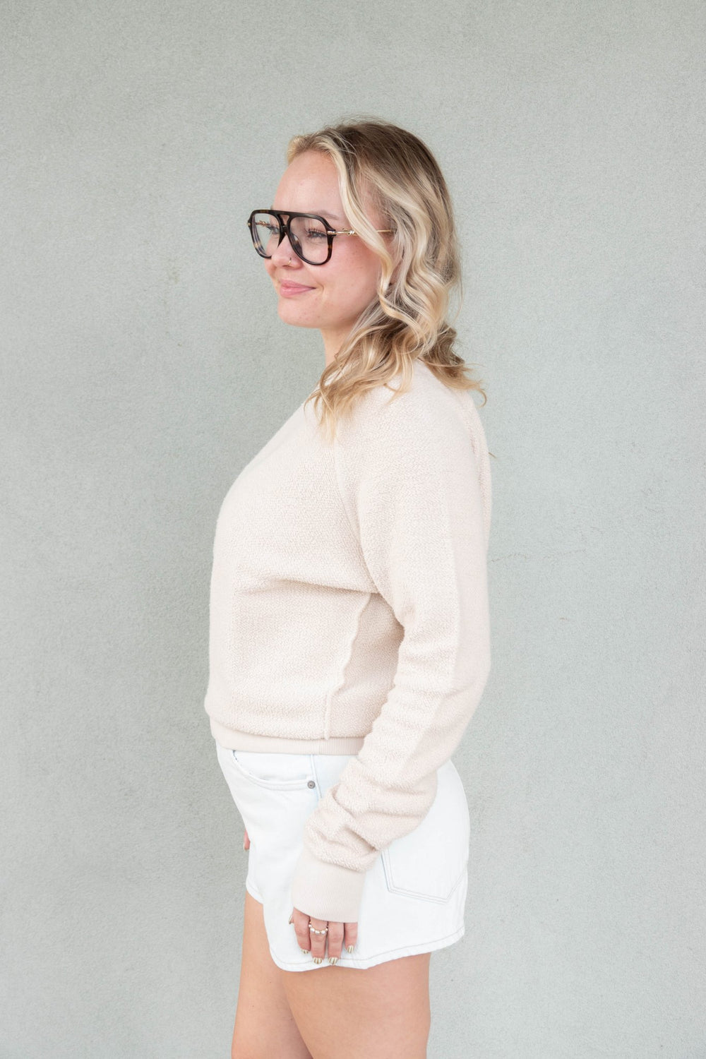Ziggy Inside Out Sweatshirt - Whitecap Grey - Jaffi's