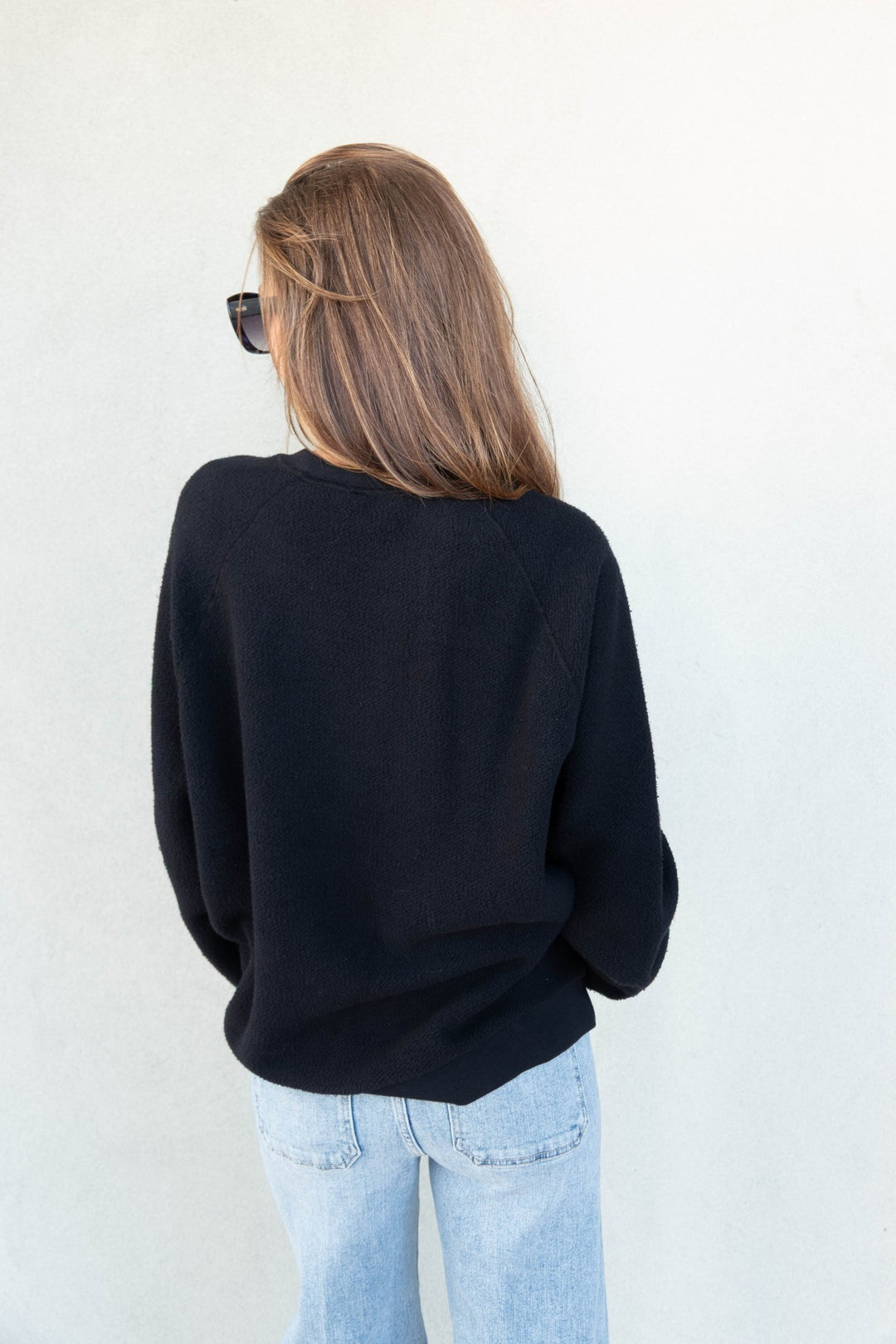 Ziggy Oversized Sweatshirt - True Black - Jaffi&