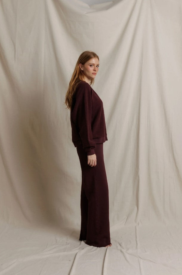 Ziggy Oversized Sweatshirt - Cherry Lacquer