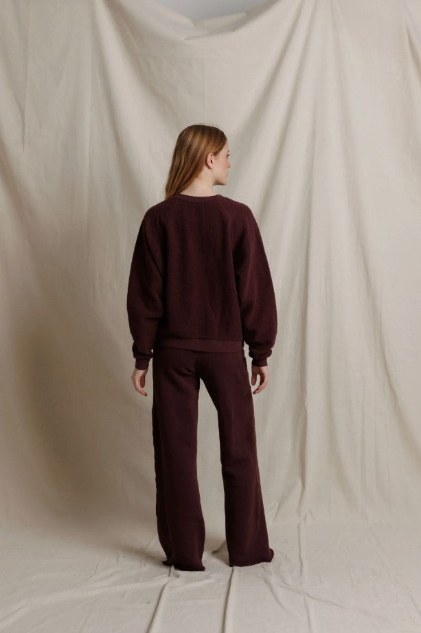 Ziggy Oversized Sweatshirt - Cherry Lacquer