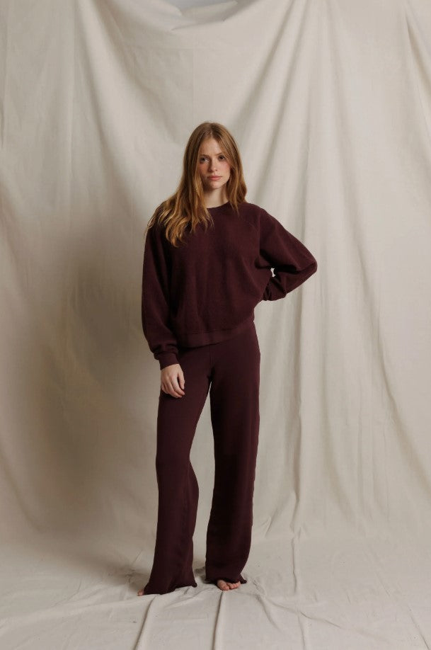 Ziggy Oversized Sweatshirt - Cherry Lacquer