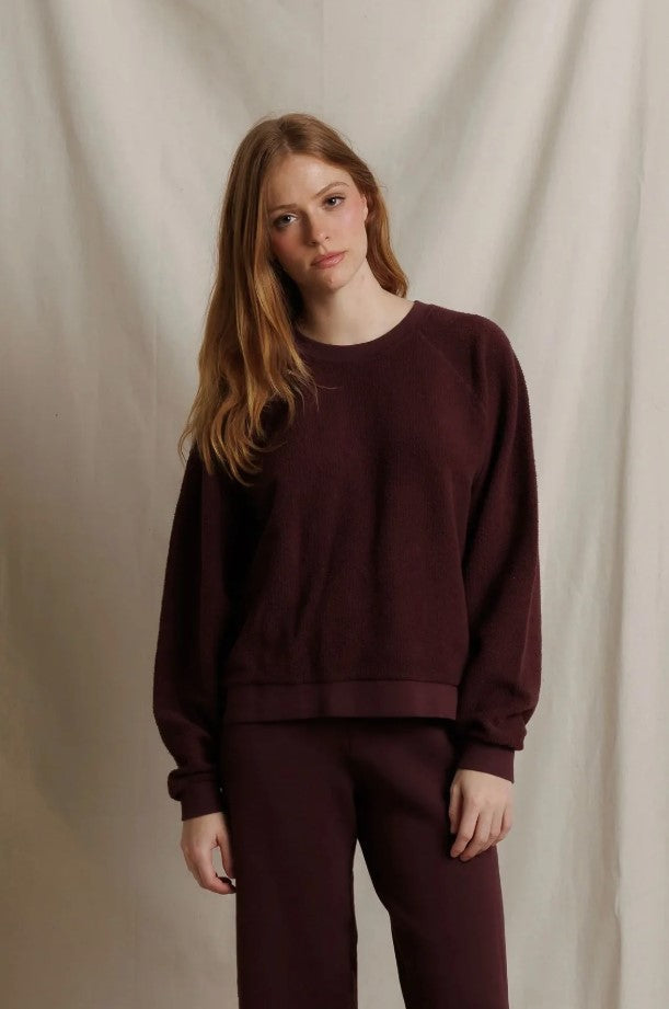 Ziggy Oversized Sweatshirt - Cherry Lacquer