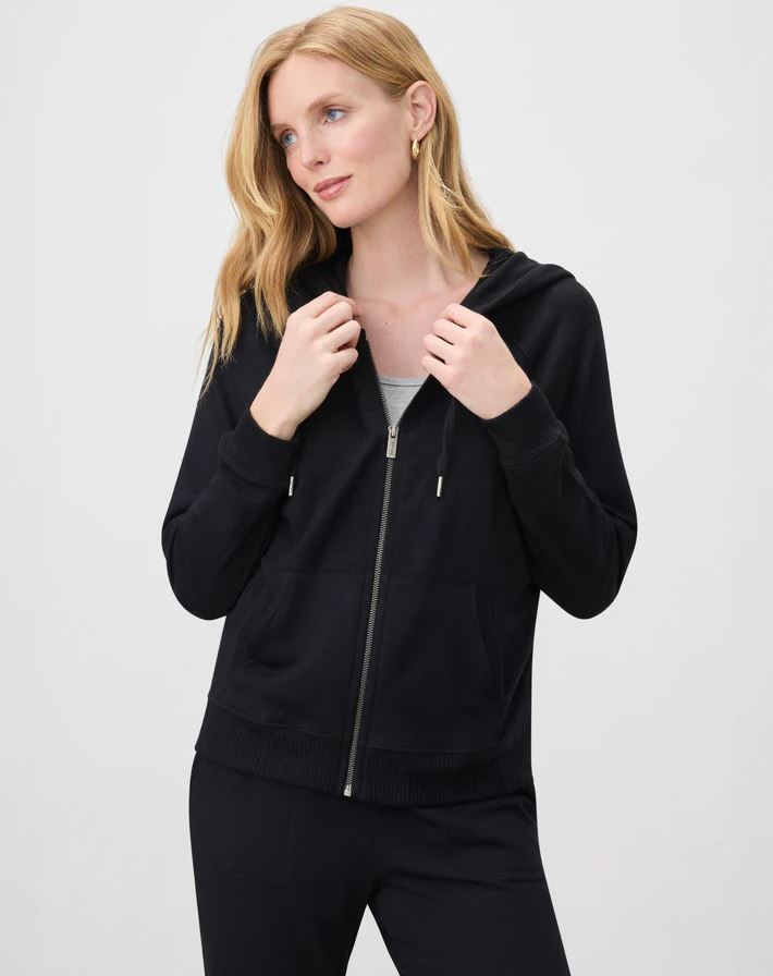 Supersoft Zip Up Hoodie - Black