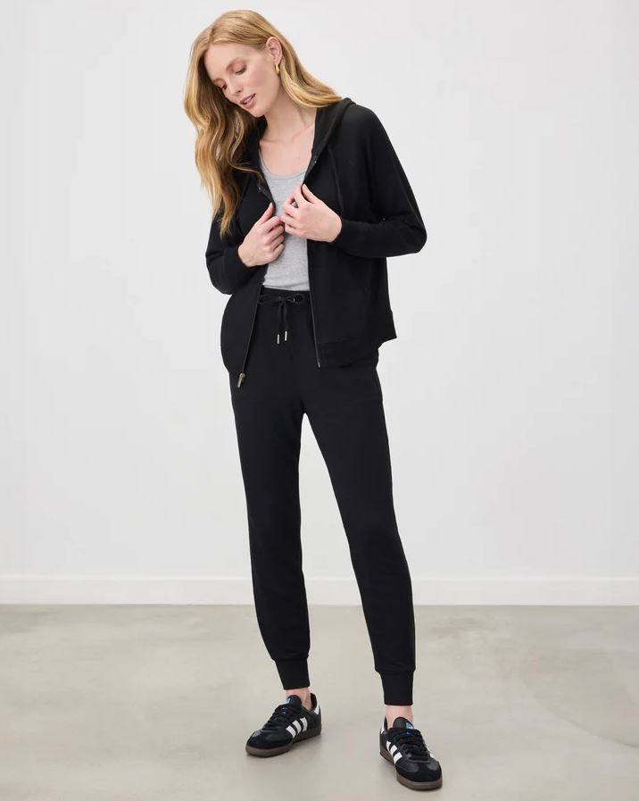 Supersoft Zip Up Hoodie - Black