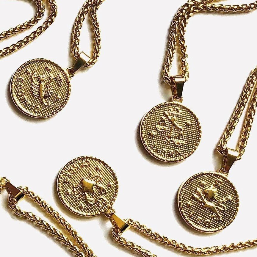 Zodiac Coin Necklace - Jaffi's