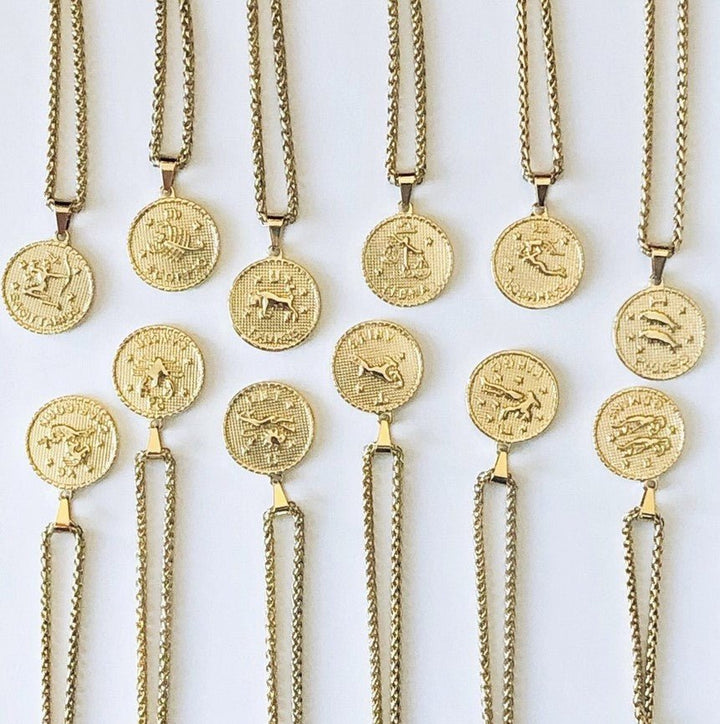 Zodiac Coin Necklace - Jaffi's
