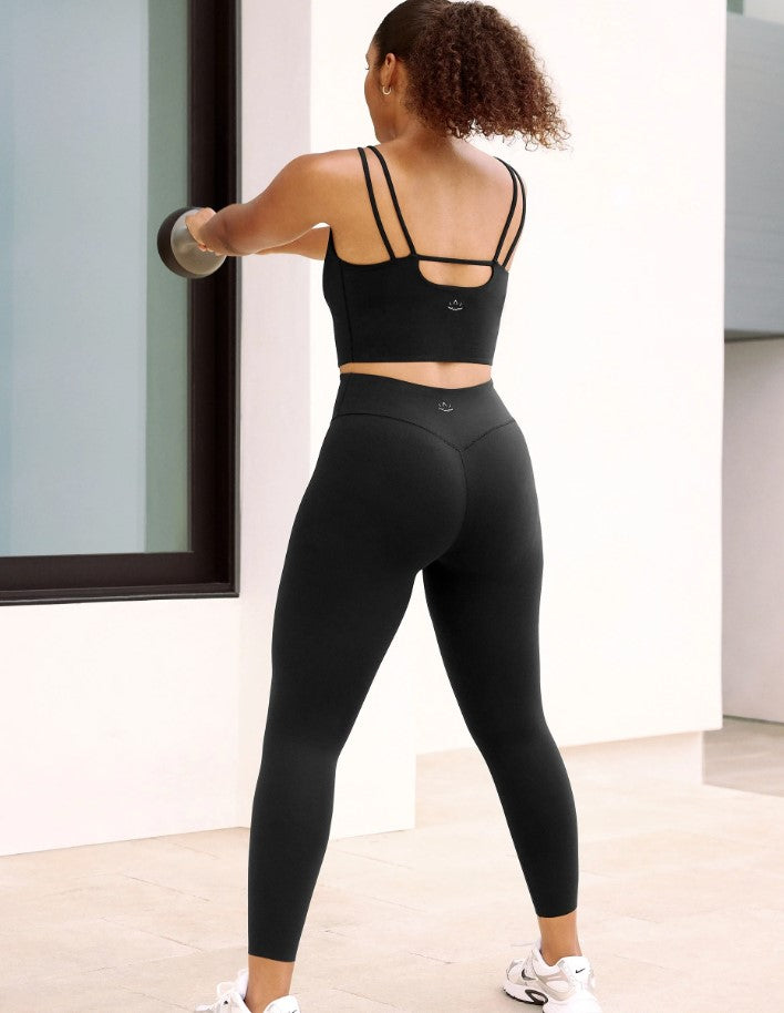 Glowzone High Waist Midi Legging - Pitch Black