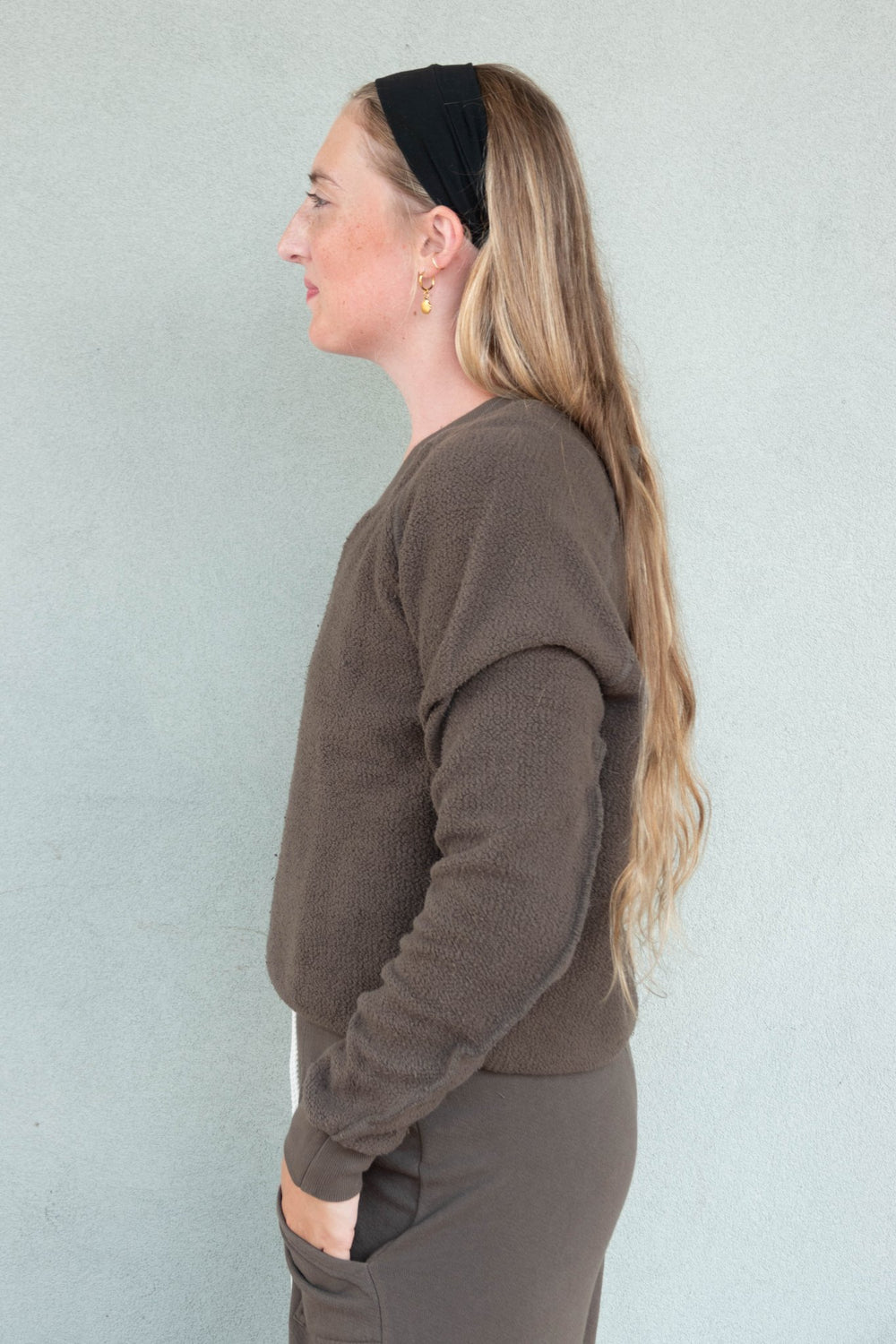 Zuri Inside Out Sweatshirt - Dark Olive - Jaffi's