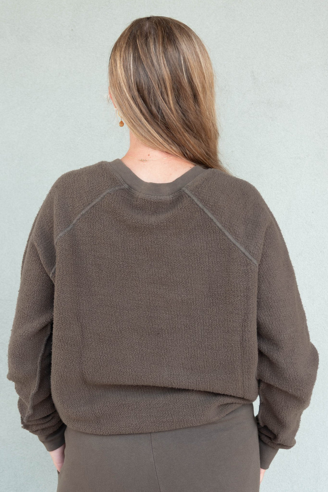 Zuri Inside Out Sweatshirt - Dark Olive - Jaffi&