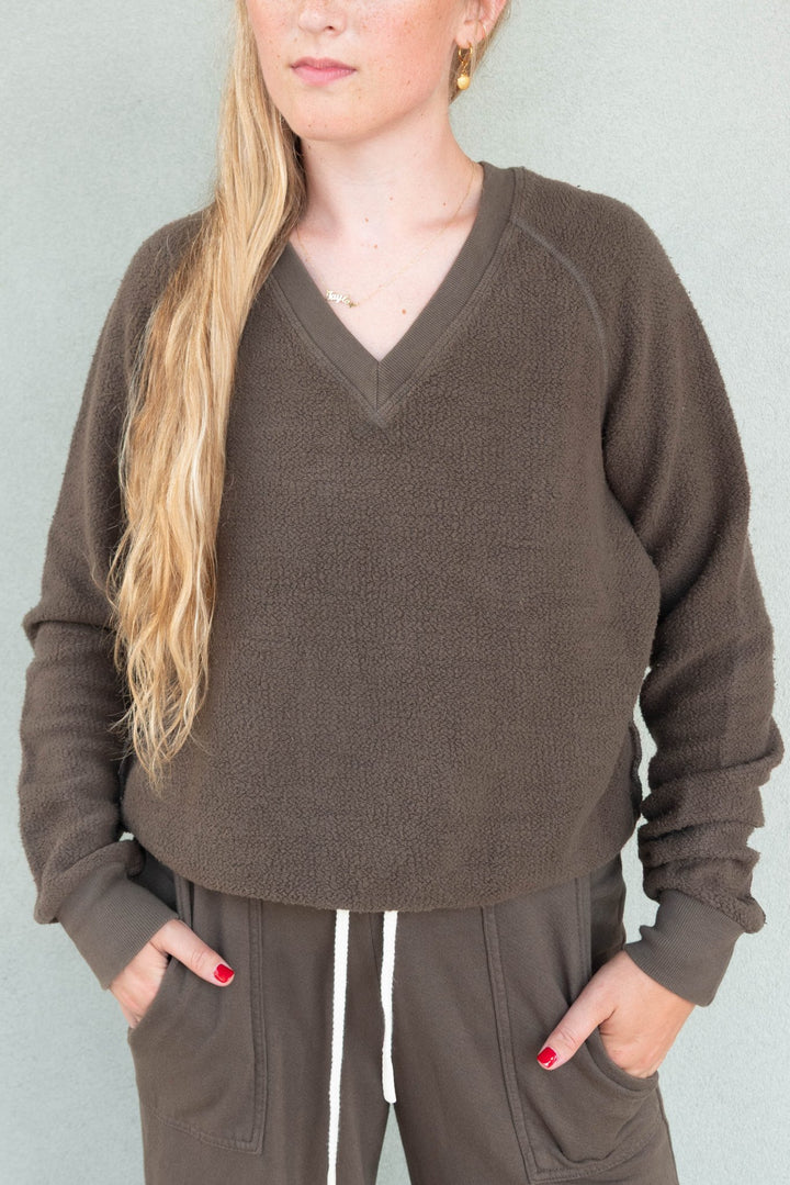 Zuri Inside Out Sweatshirt - Dark Olive - Jaffi&