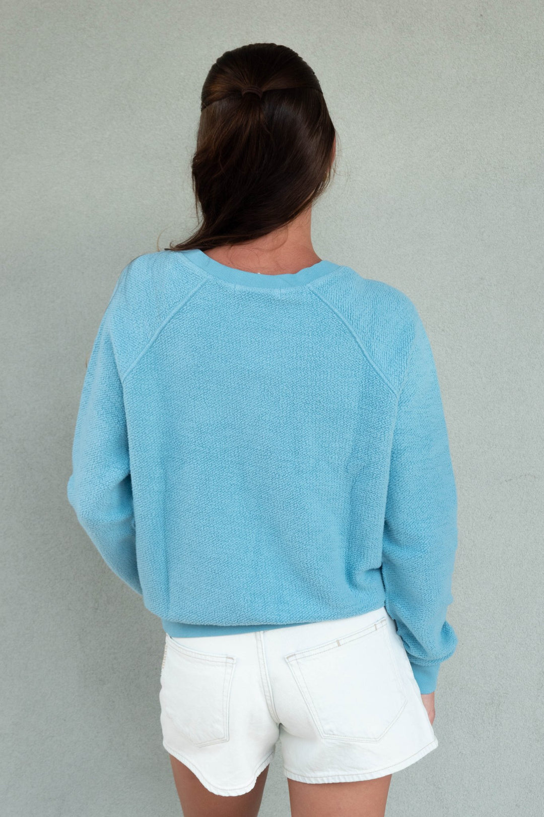 Zuri Inside Out Sweatshirt - Milky Blue - Jaffi&