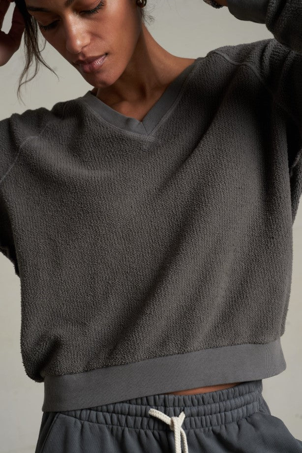 Zuri Inside Out Sweatshirt - Charcoal