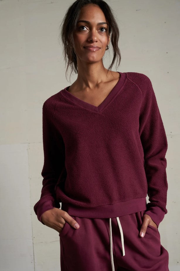 Zuri Inside Out Sweatshirt - Dark Burgundy