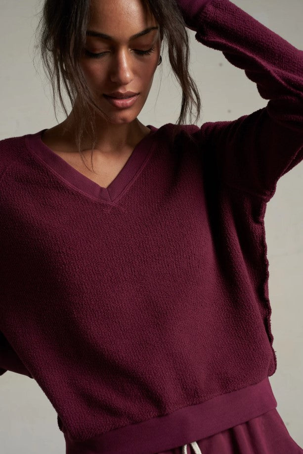 Zuri Inside Out Sweatshirt - Dark Burgundy