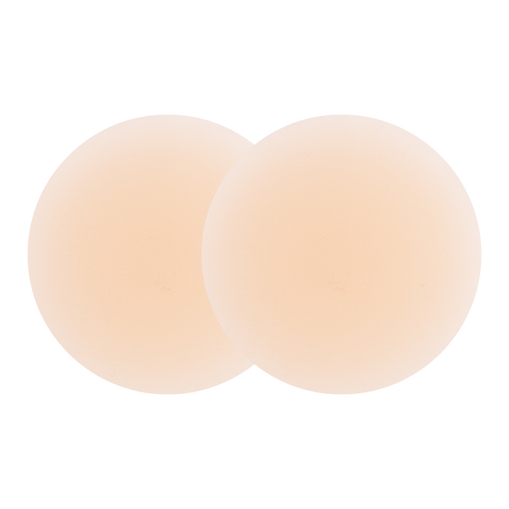 Detail shot of Boob-eez 8cm light tint nipple covers.