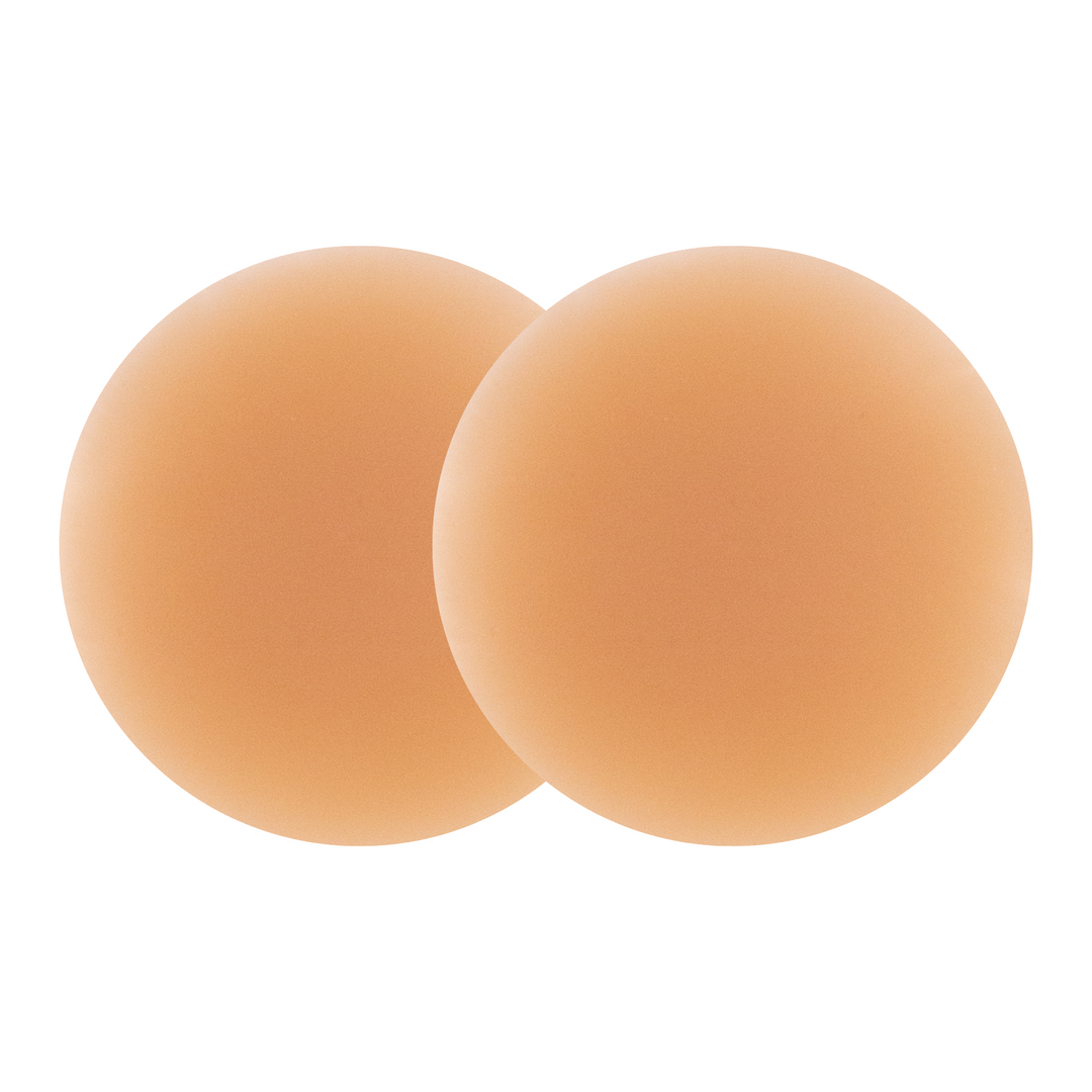Detail shot of Boob-eez 8cm medium tint nipple covers.