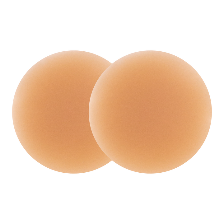 Detail shot of Boob-eez 8cm medium tint nipple covers.