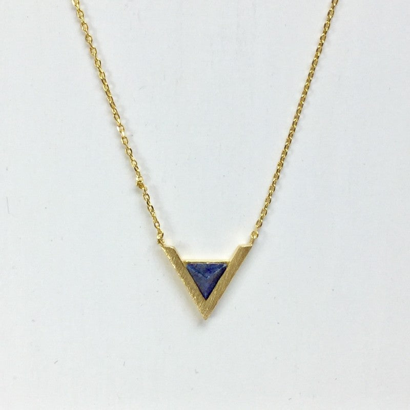 Chevron Stone Necklace - Jaffi's