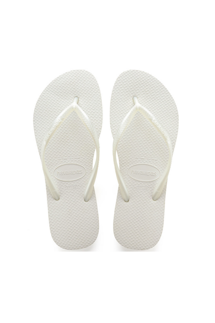 The Slim Flip Flop - White Havaianas