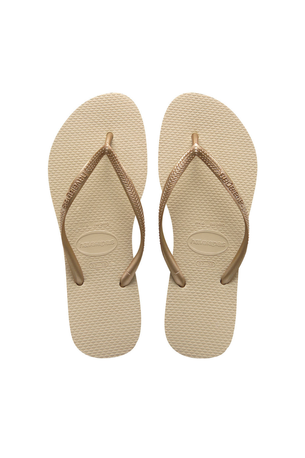 The Slim Flip Flop - Light Gold Havaianas