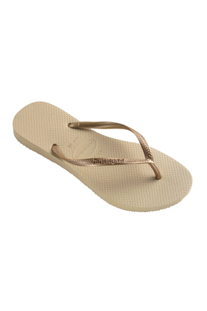 
                  
                    Load image into Gallery viewer, The Slim Flip Flop - Light Gold Havaianas
                  
                
