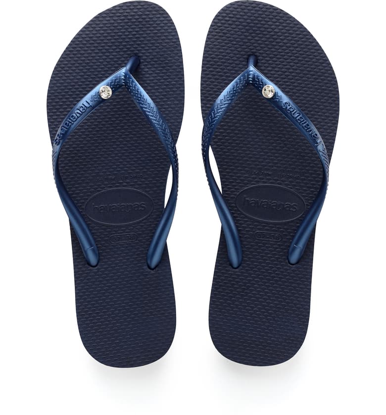 The Slim Crystal Glamour Flip Flop Havaianas