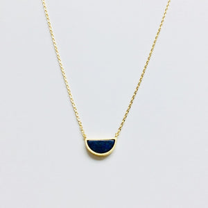 
                  
                    Load image into Gallery viewer, Half Circle Stone Necklace Jaffi&amp;#39;s
                  
                