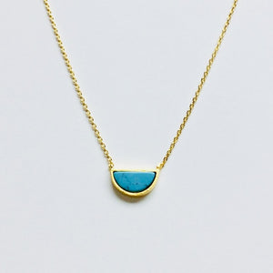 
                  
                    Load image into Gallery viewer, Half Circle Stone Necklace Jaffi&amp;#39;s
                  
                