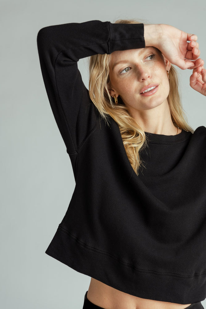 Tyler Pullover Sweatshirt - True Black perfectwhitetee