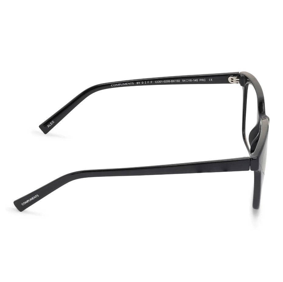 Alex Black Bluelight Readers Diff Eyewear