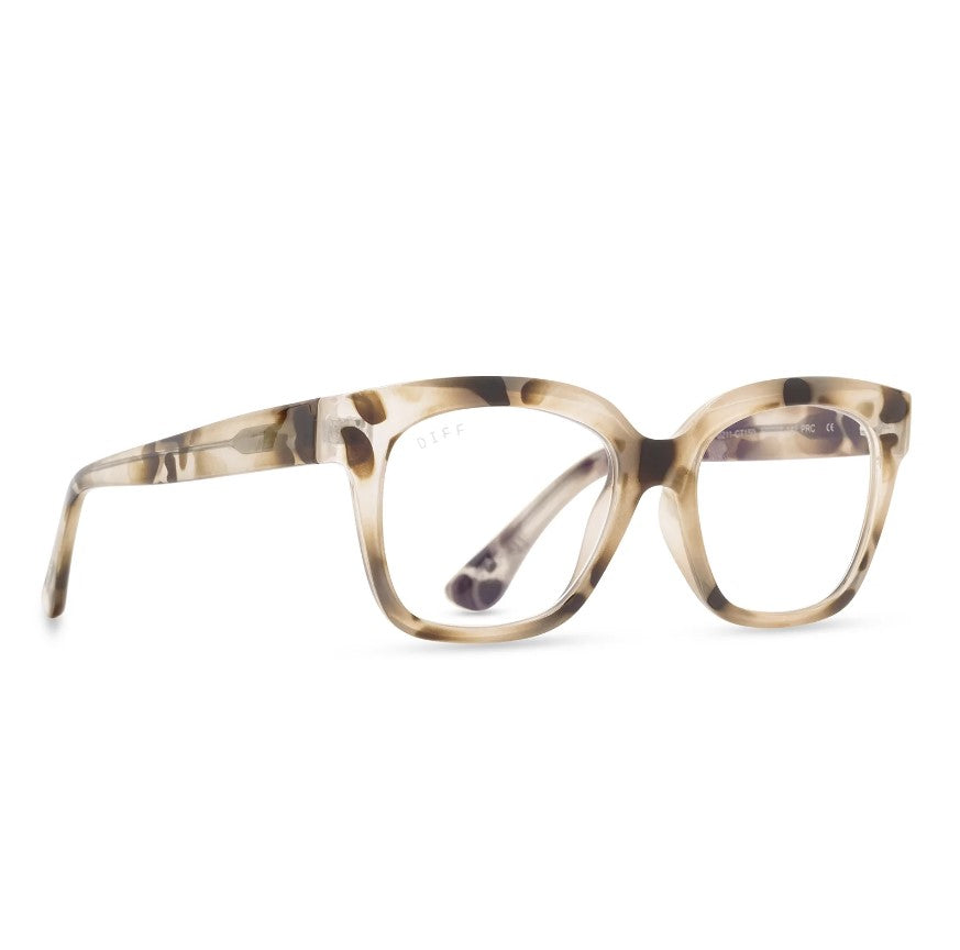 Ava Cream Tortoise Bluelight Readers Diff Eyewear