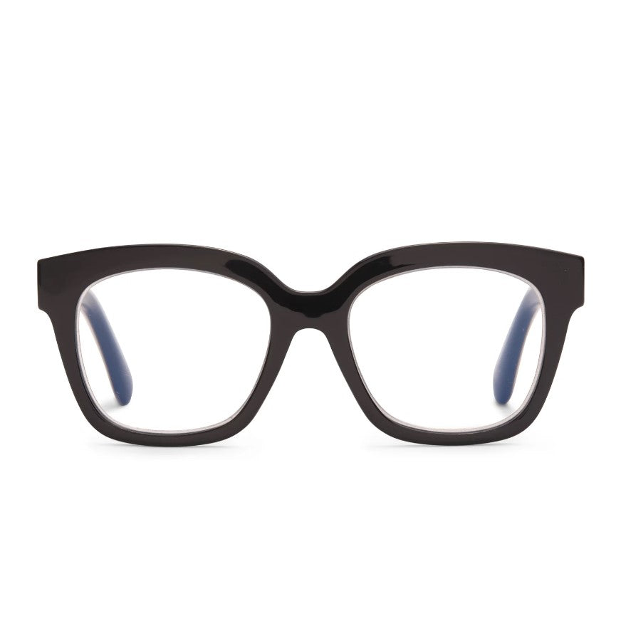 Ava Black Bluelight Readers Diff Eyewear