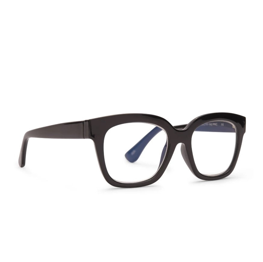 Ava Black Bluelight Readers Diff Eyewear