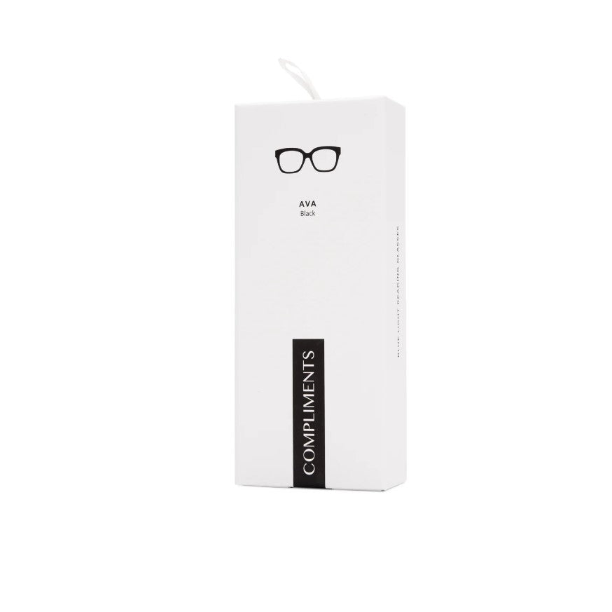 Ava Black Bluelight Readers Diff Eyewear