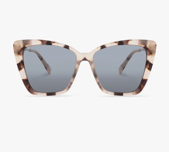 Becky II Sunglasses - Cream Tortoise + Grey Lens Polarized - Jaffi's
