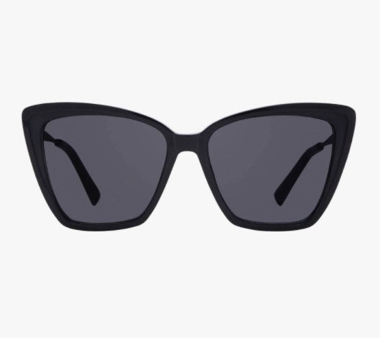 Becky II Sunglasses - Black + Dark Smoke Polarized Diff Eyewear